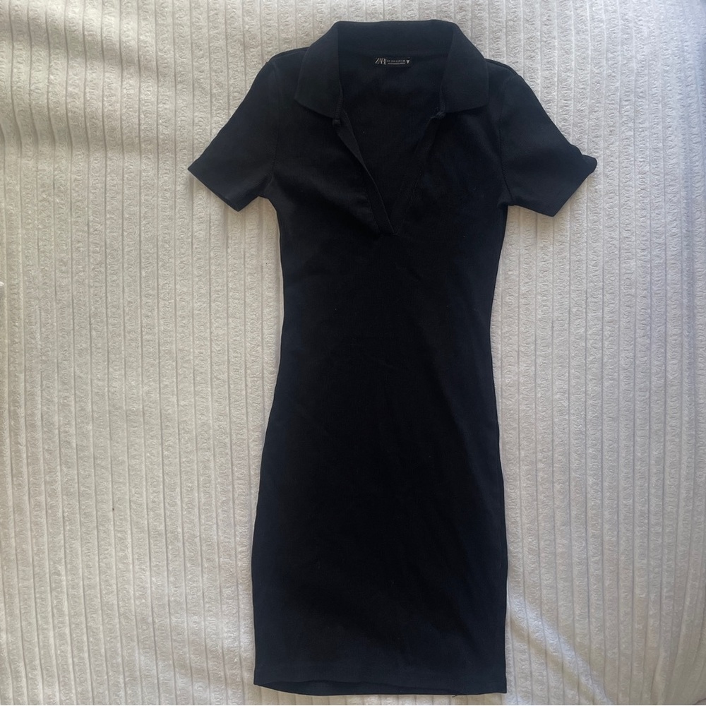 Black Zara polo dress • US 4 • Never Worn